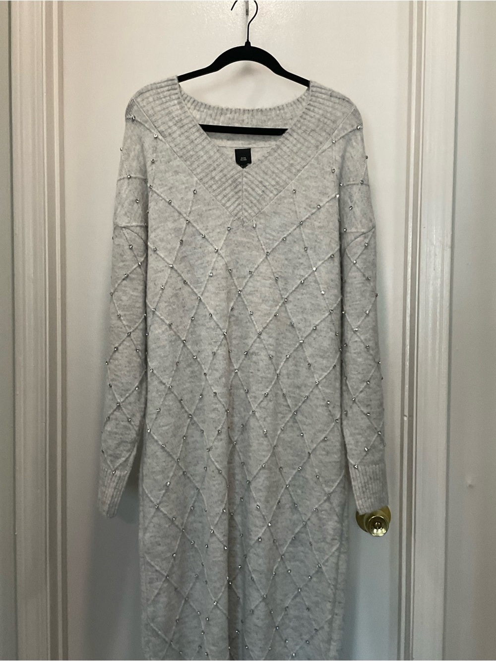 River Island V-Neck Knit Sweater Dress - NBW